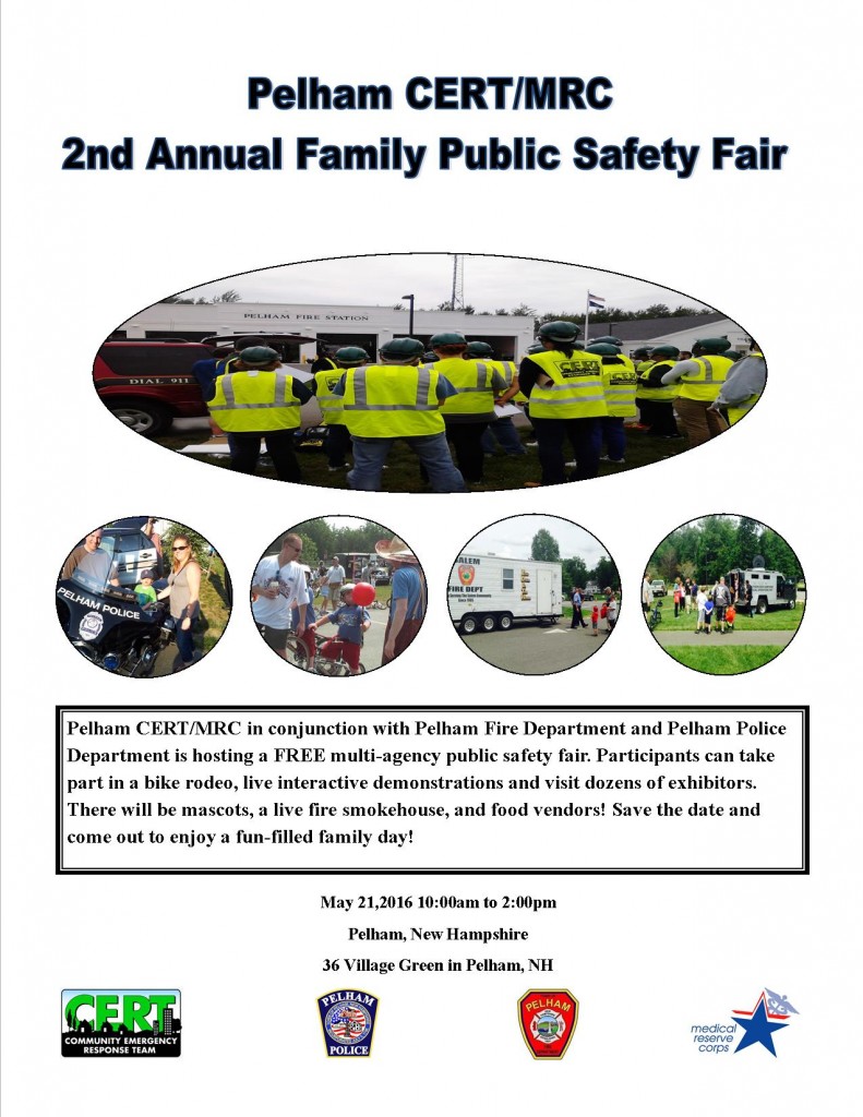 Pelham CERTMRC Safety Fair