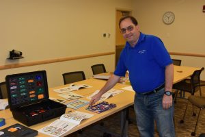Tony rockin a pose next to the snap circuits. Youth Outreach project. Tony rockin a pose next to the snap circuits. Youth Outreach project.