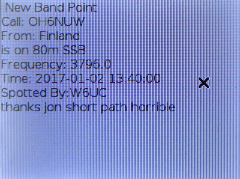 Ham Radio Raspberry Pi Project - Alert Screen Ham Radio Raspberry Pi Project - Alert Screen