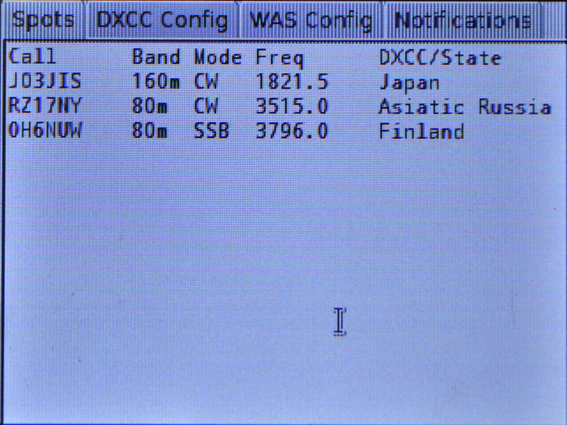 Ham Radio Raspberry Pi Project - Filtered Spots Display Ham Radio Raspberry Pi Project - Filtered Spots Display