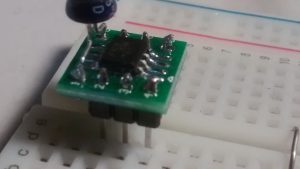 Surface Mount Soldering Proto Board Close Up