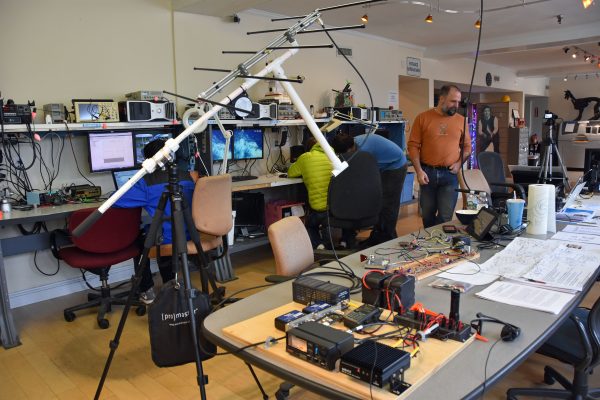 A view of the satellite station at MakeIt Labs A view of the satellite station at MakeIt Labs