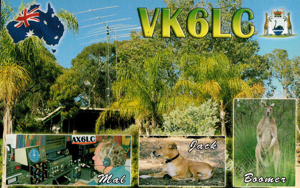 Why Ham Radio - QSL Card from VK6LC in Western Australia Why Ham Radio - QSL Card from VK6LC in Western Australia