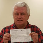 John Halbert, W1SMN with his General License Class CSCE!
