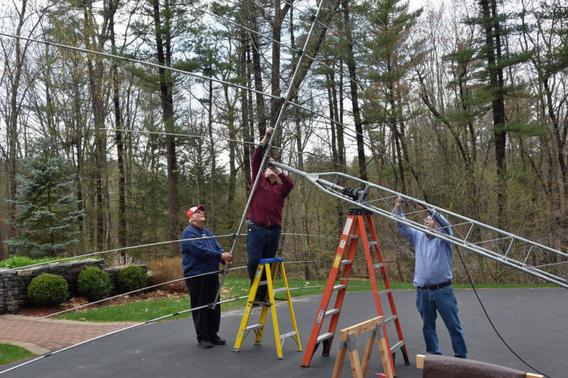 Installing the WRTC Tribander on the Test Tower Installing the WRTC Tribander on the Test Tower