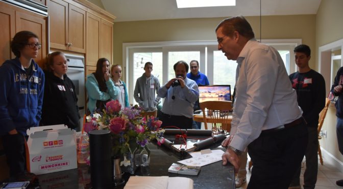 High Altitude Balloon (HAB) Open House - Gathering around the table