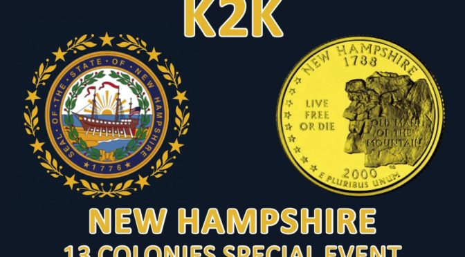 Thirteen Colonies Special Event – K2K New Hampshire QSL Card