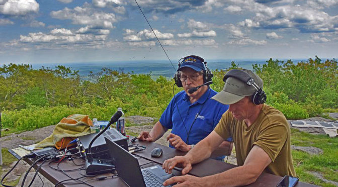 Fred, AB1OC and Curtis, N1CMD Operating
