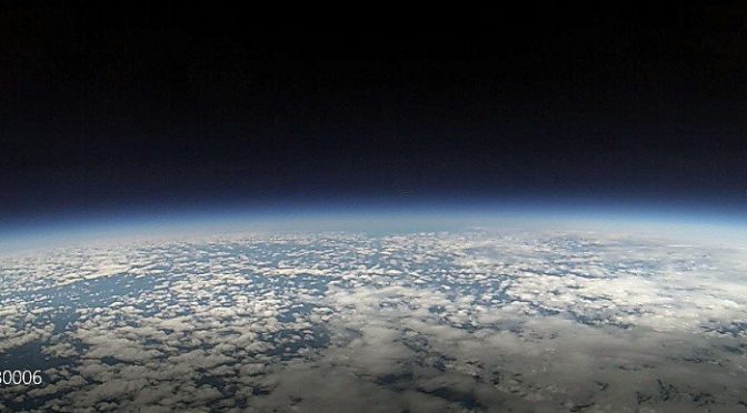 Our High-Altitude Balloon at the Edge of Space (GoPro Capture)