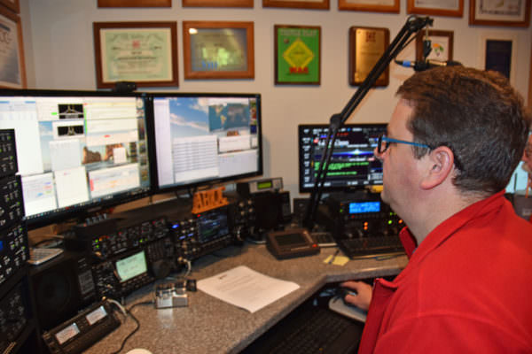 Jim, K1BRM operating in the Rookie Roundup RTTY - August Activities