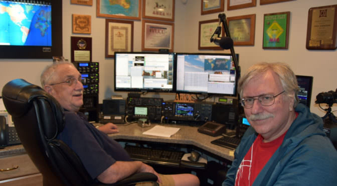 Tom, AB1NS and Aron, W1AKI in the ARRL Rookie Roundup RTTY