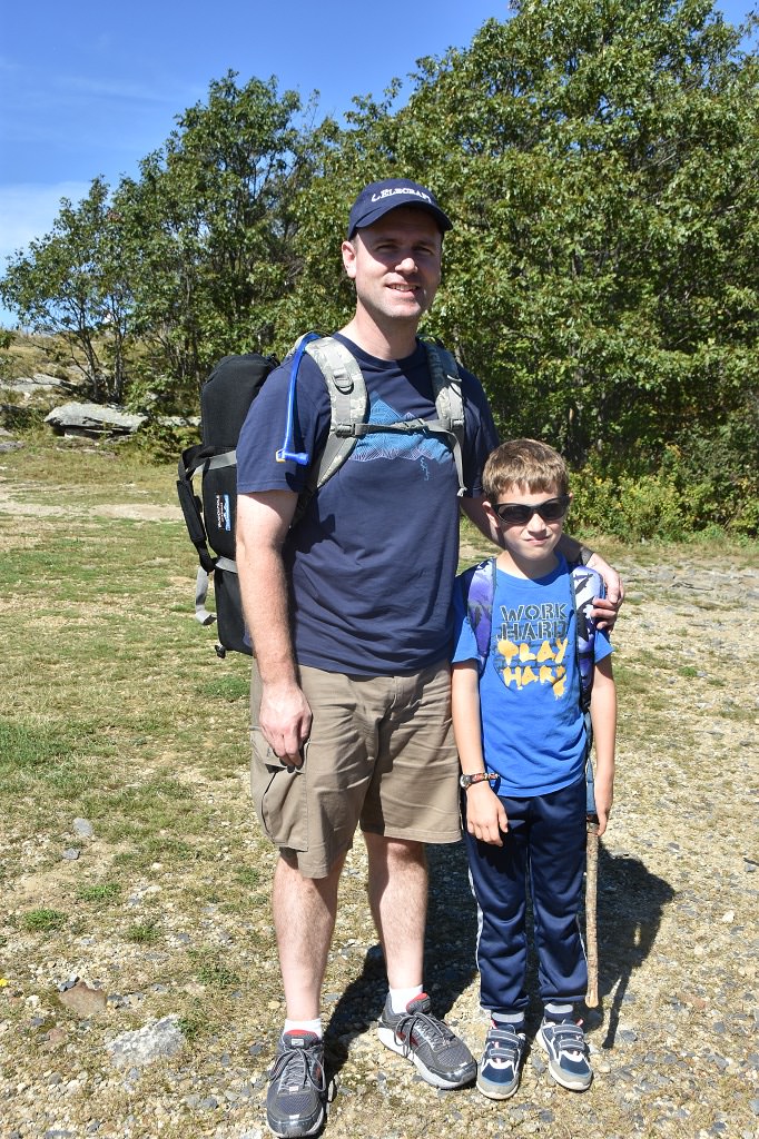 Brian, W1BP and son hiked to the summit Brian, W1BP and son hiked to the summit