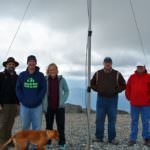 Mike, Jamey, Abby, Fred and Tony at the Mt. Washington Summit