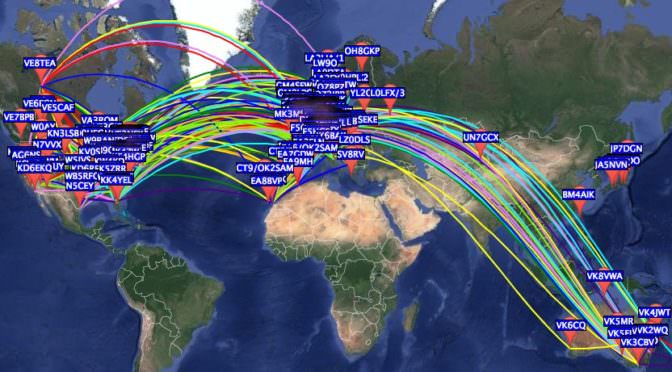 Comparing a 1/4w Trap Vertical with OCF Dipole using WSPRlite