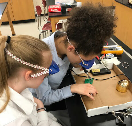 Bishop Guertin Students Build the Pixie Kit