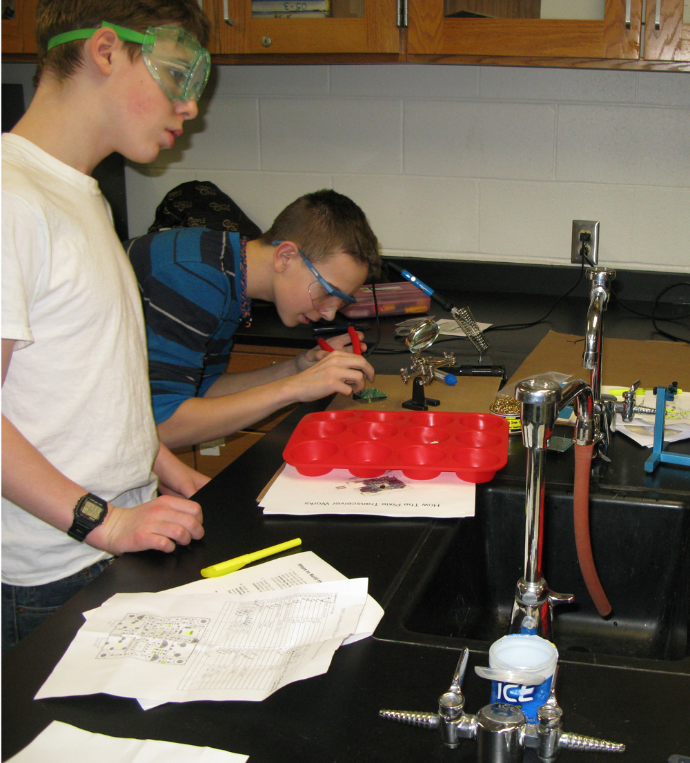 Merrimack High School Students build the Pixie kit