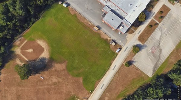 Field Day site at Hudson Memorial School