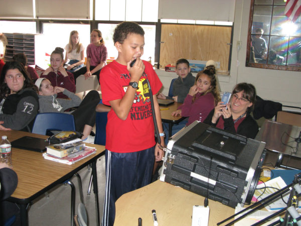 HMS Students on the air during HAB Session