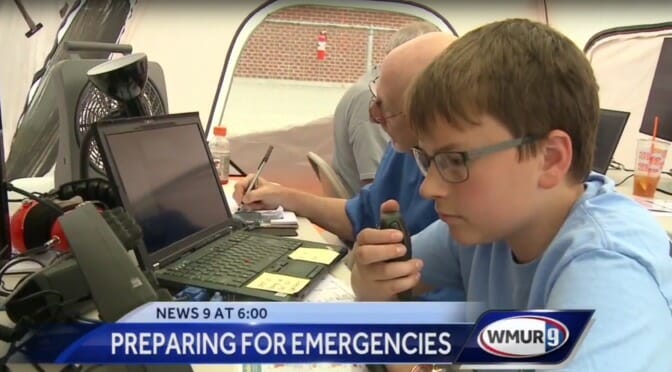 NARS Field Day on WMUR News 9 Last Night