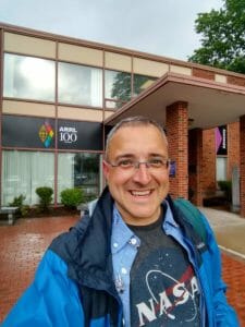 Dan arriving at ARRL Headquarters