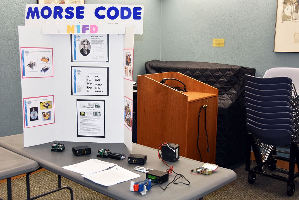 Morse Code Activity at Youth Outreach Day
