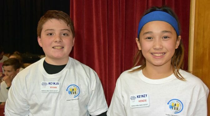 Student Hams - Ryan KC1KJS and Kenzie KE1NZY
