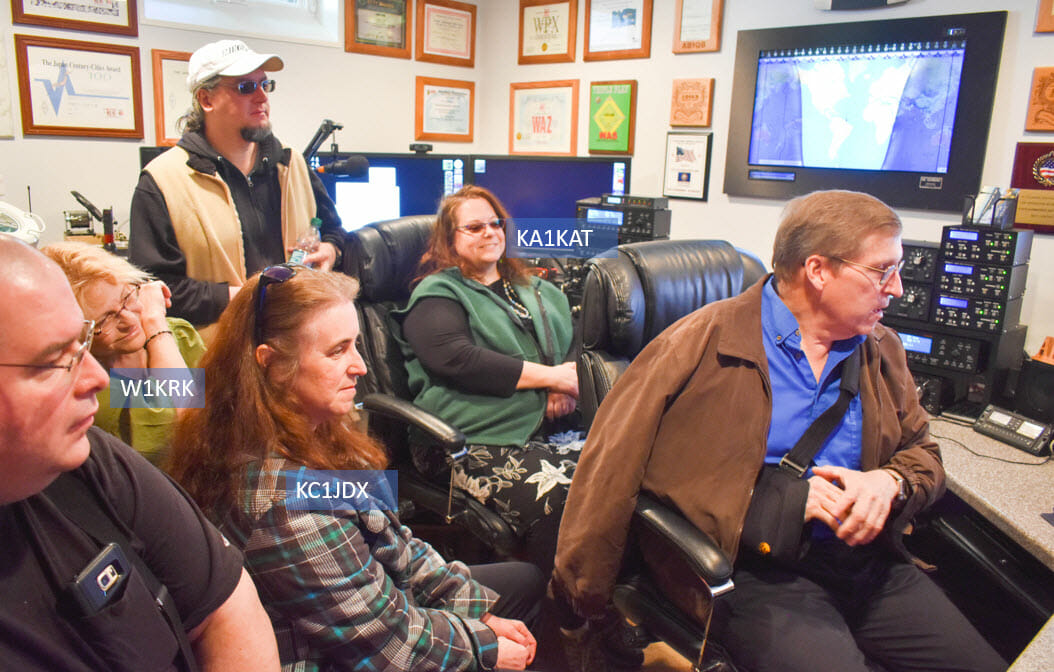 Rookie Roundup Operators W1KRK, KC1JDX and KA1KAT learn from AB1OC at Bootcamp