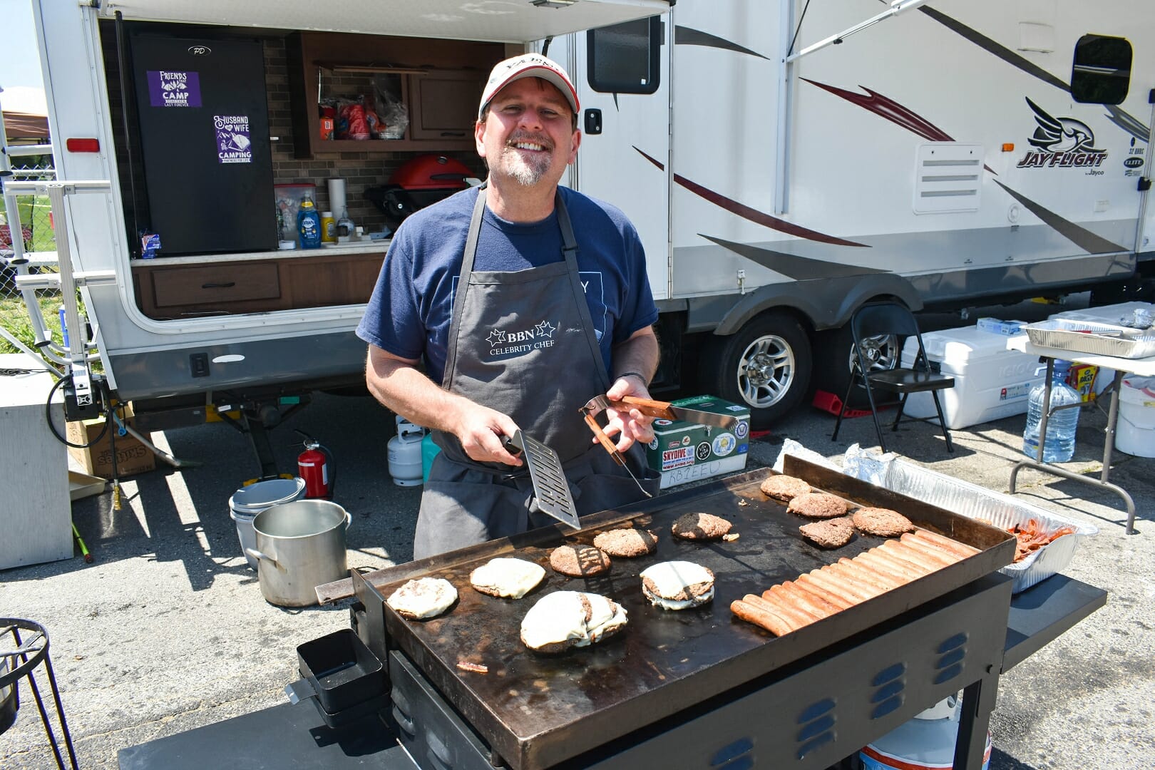 Jerry, K1OKD at the Grill