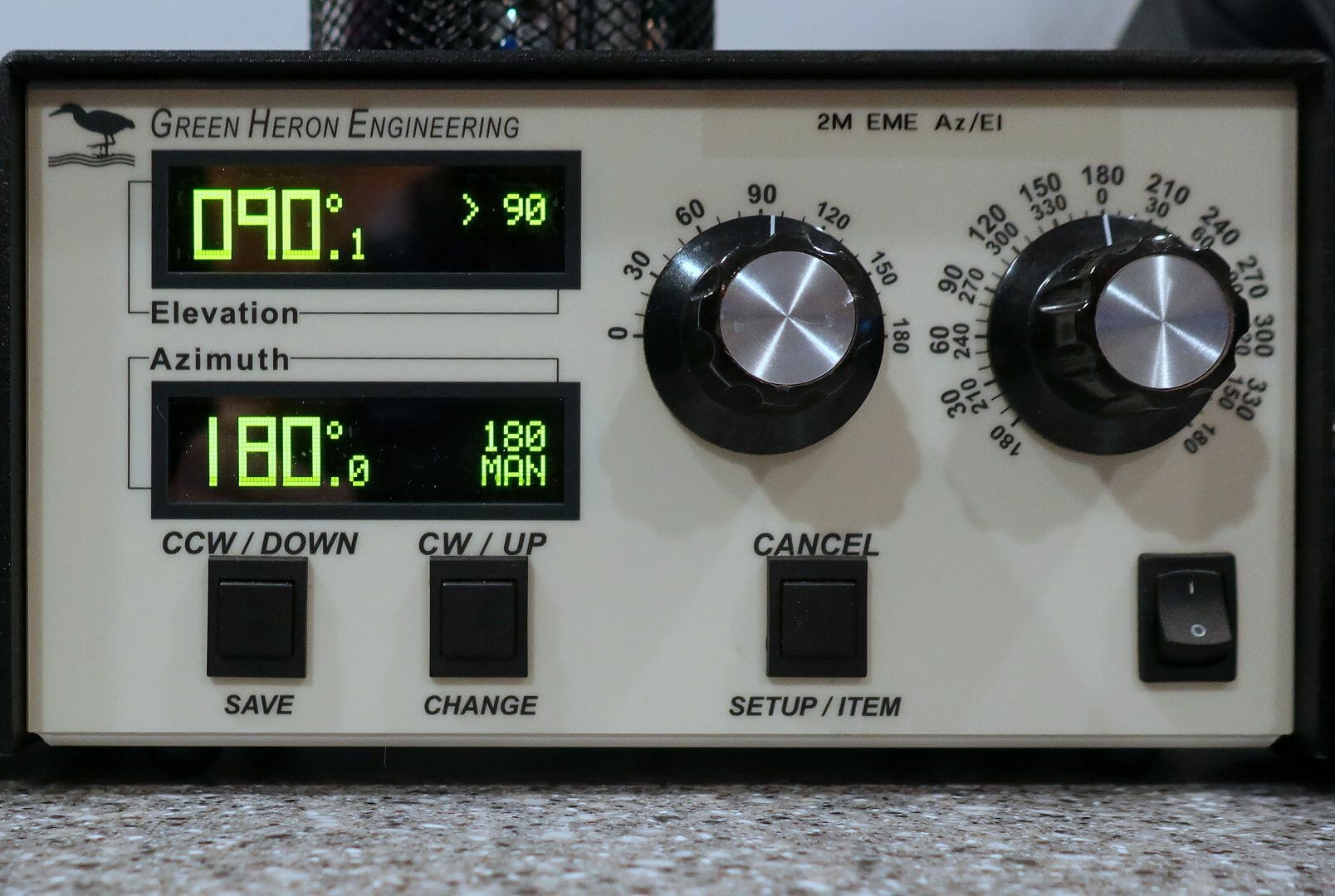 Green Heron Az-El Rotator Controller