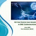 2020 April Tech Night - Getting Started in EME Communications