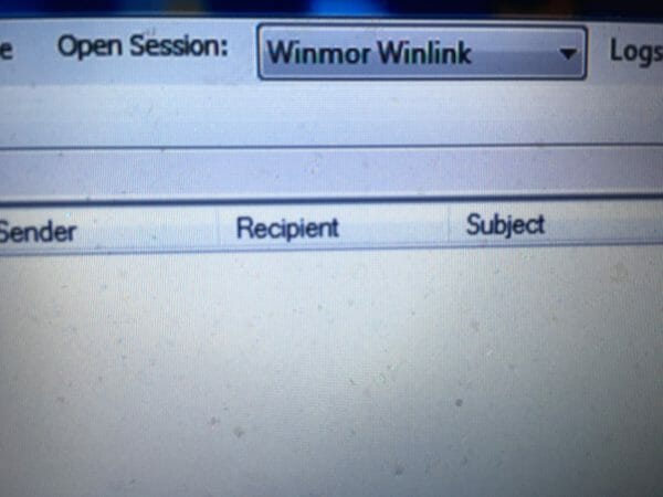 Winmor Winlink Menu