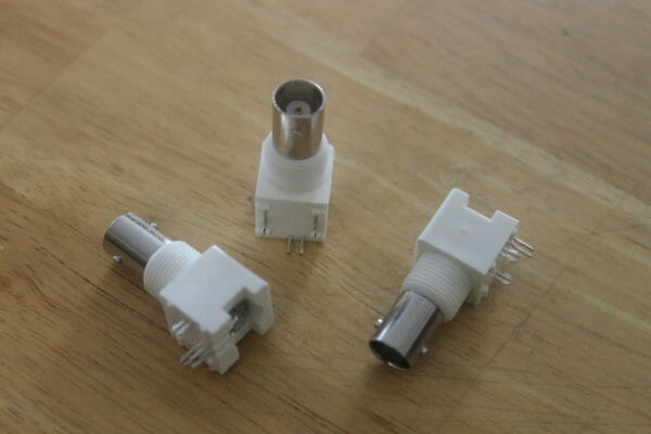QRP Antenna Connectors - 50 Ω Female BNC Connectors (Photo by W1AKI)