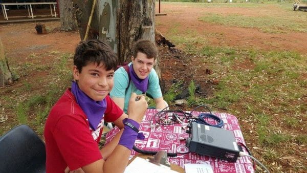 South African hams operating outdoors