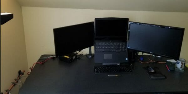 Laptop with 2 Additional Monitors