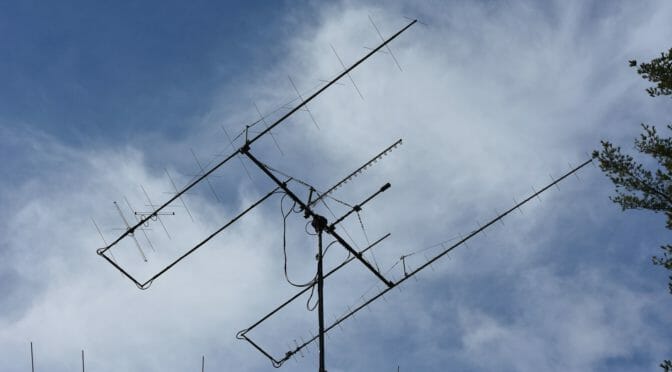 Upgraded Satellite Antennas On the Tower