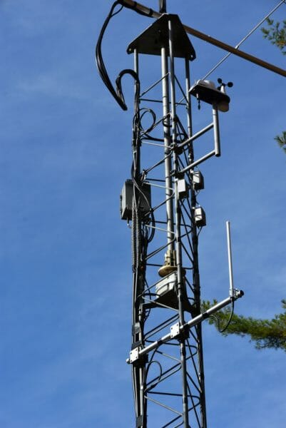 Satellite Tower Infrastructure including ADS-B Antenna