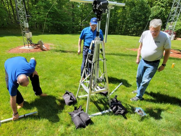 Field Day Satellite Station - Base aligned and leveled