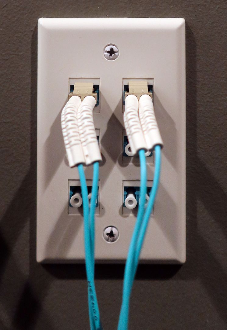 Reducing RFI - Fiber Optic Wall Outlet