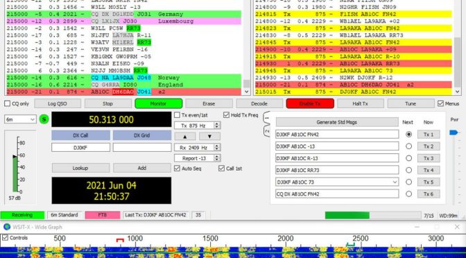 A 6m DX Opening to Europe
