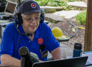 Jack, WM0G Operating at Field Day