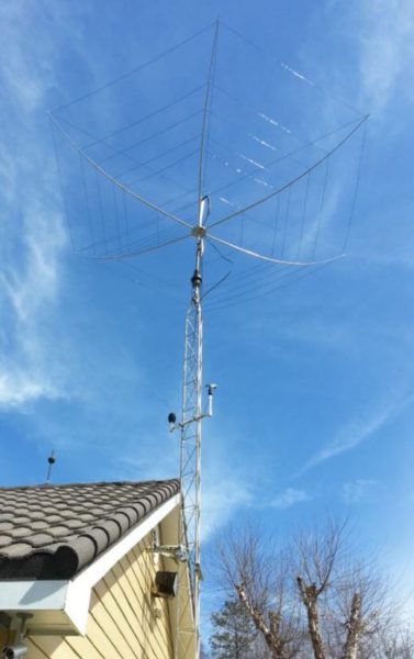 Wire Beam Antenna on a Conventional Tower