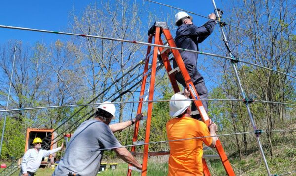 Prepare to Remove Antenna from Tower Mast