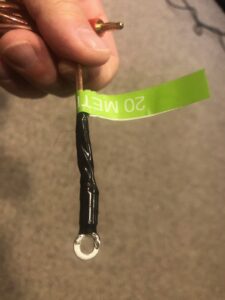 20 Meter EFHW Post Connection