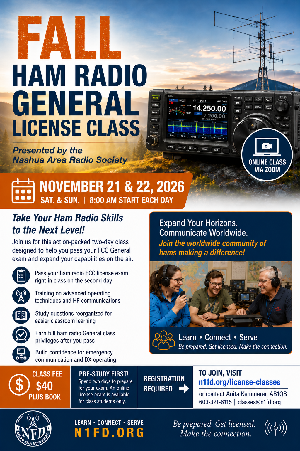 Fall Ham Radio General Class 2026